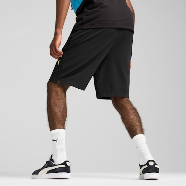 Manchester City PUMATECH 6" Woven Shorts Men, PUMA Black-Magic Blue, extralarge-GBR